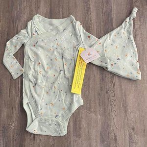 New Baby Boy Wrap Onsie 12M